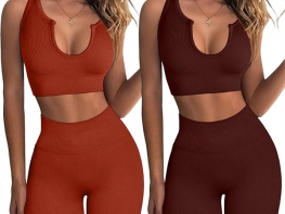 Women seamless yoga wear set workout sports bra fitness leggings 3 pcs