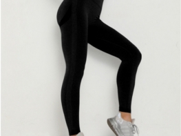 Women seamless knitted yoga leggings butt lifting sports high waisted pants – Seamless